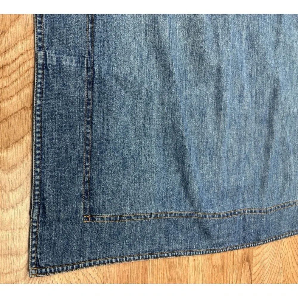 Vintage Eddie Bauer‎ Home Pillow Sham Denim Reversible 100% Cotton